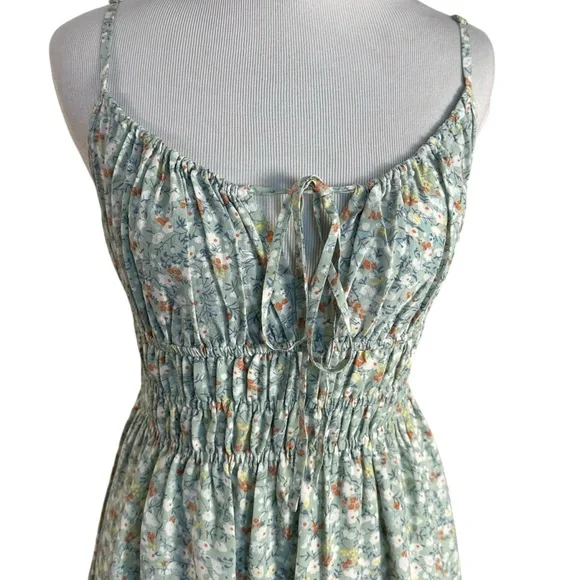 Rails Dainty Octavia Dress Green Summer Meadow Midi Dress Size XS NWT Sundress - Picture 6 of 14